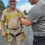 Field day climbers preparing